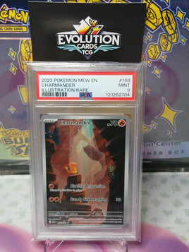 Pokemon TCG Charmander 168/165 151 IR Illustration Rare 2023 English PSA 9 Mint