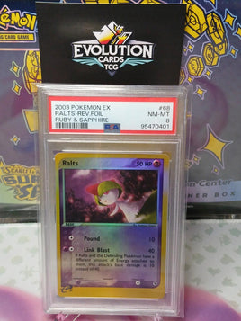 Pokemon TCG Ralts EX Ruby & Sapphire Reverse Holo #68 PSA 8