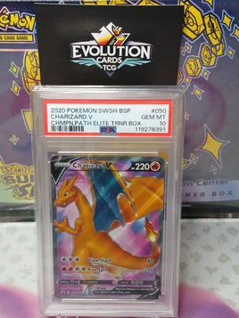 Pokemon TCG Charizard V SWSH050 - Champions Path Promo 2020 - PSA 10