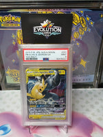 Pokemon JPN Sun & Moon Pikachu & Zekrom GX Tag Bolt Graded Card PSA 9 Mint