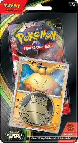 Pokemon - Mega Evolution - Perfect Order - Checklane Blister - Makuhita (Pre-Order)
