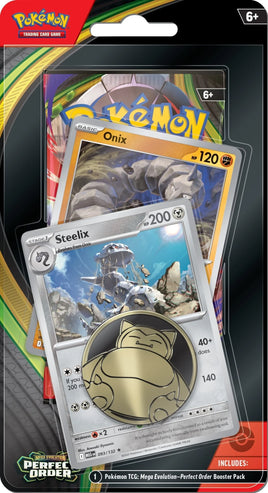 Pokemon - Mega Evolution - Perfect Order - Checklane Blister - Steelix (Pre-Order)