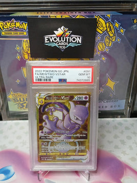 Pokemon GO JPN FA/Mewtwo VSTAR Ultra Rare Graded Card GEM MT 10